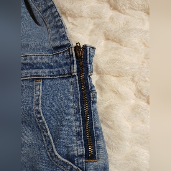 Madewell Skinny Denim Overalls Elmridge Drop Hem Edition, Indigo Size S - Picture 4 of 8